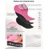 image:imageWomens 4D Padded Bike Pants High Waist Cycling Shorts Bicycle Capris 34 Biking Tights with Zipper PocketsRosy