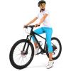 image:imageWomens 4D Padded Bike Pants High Waist Cycling Shorts Bicycle Capris 34 Biking Tights with Zipper PocketsSkyblue