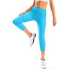 image:imageWomens 4D Padded Bike Pants High Waist Cycling Shorts Bicycle Capris 34 Biking Tights with Zipper PocketsSkyblue