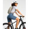 image:imageWomens 4D Padded Bike Shorts 57 Riding Underwear Cycling Bicycle Road Biking Cycle Shorts for Women Zipper PocketsBlue Grey