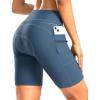 image:imageWomens 4D Padded Bike Shorts 57 Riding Underwear Cycling Bicycle Road Biking Cycle Shorts for Women Zipper PocketsBlue Grey