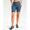 image:imageWomens 4D Padded Bike Shorts 57 Riding Underwear Cycling Bicycle Road Biking Cycle Shorts for Women Zipper PocketsBlue Grey