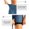 image:imageWomens 4D Padded Bike Shorts 57 Riding Underwear Cycling Bicycle Road Biking Cycle Shorts for Women Zipper PocketsBlue Grey