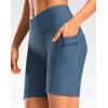 image:imageWomens 4D Padded Bike Shorts 57 Riding Underwear Cycling Bicycle Road Biking Cycle Shorts for Women Zipper PocketsBlue Grey