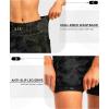 image:imageWomens 4D Padded Bike Shorts 57 Riding Underwear Cycling Bicycle Road Biking Cycle Shorts for Women Zipper PocketsCamo Black