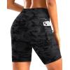 image:imageWomens 4D Padded Bike Shorts 57 Riding Underwear Cycling Bicycle Road Biking Cycle Shorts for Women Zipper PocketsCamo Black