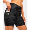 image:imageWomens 4D Padded Bike Shorts 57 Riding Underwear Cycling Bicycle Road Biking Cycle Shorts for Women Zipper PocketsCamo Black