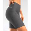 image:imageWomens 4D Padded Bike Shorts 57 Riding Underwear Cycling Bicycle Road Biking Cycle Shorts for Women Zipper PocketsDark Grey