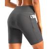 image:imageWomens 4D Padded Bike Shorts 57 Riding Underwear Cycling Bicycle Road Biking Cycle Shorts for Women Zipper PocketsDark Grey