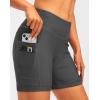 image:imageWomens 4D Padded Bike Shorts 57 Riding Underwear Cycling Bicycle Road Biking Cycle Shorts for Women Zipper PocketsDark Grey