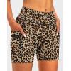 image:imageWomens 4D Padded Bike Shorts 57 Riding Underwear Cycling Bicycle Road Biking Cycle Shorts for Women Zipper PocketsLeopard