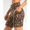 image:imageWomens 4D Padded Bike Shorts 57 Riding Underwear Cycling Bicycle Road Biking Cycle Shorts for Women Zipper PocketsLeopard
