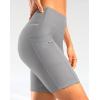image:imageWomens 4D Padded Bike Shorts 57 Riding Underwear Cycling Bicycle Road Biking Cycle Shorts for Women Zipper PocketsLight Grey