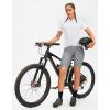 image:imageWomens 4D Padded Bike Shorts 57 Riding Underwear Cycling Bicycle Road Biking Cycle Shorts for Women Zipper PocketsLight Grey