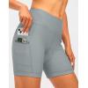 image:imageWomens 4D Padded Bike Shorts 57 Riding Underwear Cycling Bicycle Road Biking Cycle Shorts for Women Zipper PocketsLight Grey