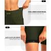 image:imageWomens 4D Padded Bike Shorts 57 Riding Underwear Cycling Bicycle Road Biking Cycle Shorts for Women Zipper PocketsOlive Green