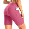 image:imageWomens 4D Padded Bike Shorts 57 Riding Underwear Cycling Bicycle Road Biking Cycle Shorts for Women Zipper PocketsPink