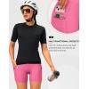 image:imageWomens 4D Padded Bike Shorts 57 Riding Underwear Cycling Bicycle Road Biking Cycle Shorts for Women Zipper PocketsPink