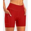 image:imageWomens 4D Padded Bike Shorts 57 Riding Underwear Cycling Bicycle Road Biking Cycle Shorts for Women Zipper PocketsRed