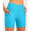 image:imageWomens 4D Padded Bike Shorts 57 Riding Underwear Cycling Bicycle Road Biking Cycle Shorts for Women Zipper PocketsSky Blue