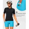 image:imageWomens 4D Padded Bike Shorts 57 Riding Underwear Cycling Bicycle Road Biking Cycle Shorts for Women Zipper PocketsSky Blue