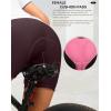 image:imageWomens 4D Padded Bike Shorts 57 Riding Underwear Cycling Bicycle Road Biking Cycle Shorts for Women Zipper PocketsWine