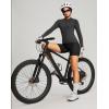 image:imageWomens Bike Shorts 4D Padded Cycling Shorts Crossover Waist Biking Shorts with Pockets Bicycle RidingBlack