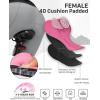 image:imageWomens Bike Shorts 4D Padded Cycling Shorts Crossover Waist Biking Shorts with Pockets Bicycle RidingLeopard