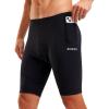 image:imageBikewa Mens Bike Shorts 4D Padded Biking Road Cycling Bicycle Pants Biker Shorts for Men Zipper Pockets1 Black