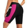 image:imageBikewa Womens 4D Padded Bike Shorts Cycling Riding Road Biking Bicycle Cycle Shorts for Women Zipper PocketsBlackRosy