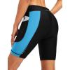 image:imageBikewa Womens 4D Padded Bike Shorts Cycling Riding Road Biking Bicycle Cycle Shorts for Women Zipper PocketsBlackSky Blue