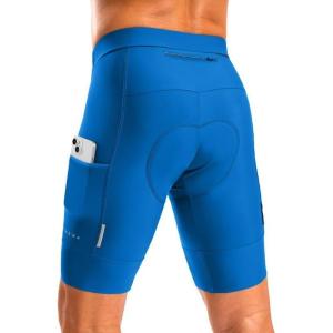 image:imageBikewa Mens Bike Shorts 4D Padded Cycling Shorts for Men Road Riding Biking Bicycle Zipper PocketsBlue