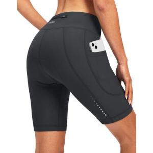 image:imageBikewa Womens 4D Padded Bike Shorts Cycling Riding Road Biking Bicycle Cycle Shorts for Women Zipper PocketsDark Grey