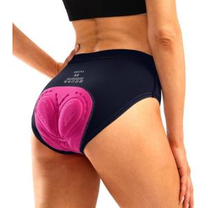 image:imageBikewa Womens 4D Padded Bike Underwear Cycling Bicycle Shorts Biking Riding Briefs Biker Cycle Undershorts for WomenNavy