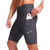 image:imageBikewa Mens Bike Shorts 3D Padded Cycling Road Biking Mountain Riding Biker Bicycle UPF 50 Cycle Shorts Zipper PocketsDark Grey