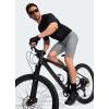 image:imageBikewa Mens Bike Shorts 3D Padded Cycling Road Biking Mountain Riding Biker Bicycle UPF 50 Cycle Shorts Zipper PocketsLight Grey