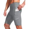 image:imageBikewa Mens Bike Shorts 3D Padded Cycling Road Biking Mountain Riding Biker Bicycle UPF 50 Cycle Shorts Zipper PocketsLight Grey