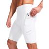 image:imageBikewa Mens Bike Shorts 3D Padded Cycling Road Biking Mountain Riding Biker Bicycle UPF 50 Cycle Shorts Zipper PocketsWhite