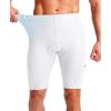 image:imageBikewa Mens Bike Shorts 3D Padded Cycling Road Biking Mountain Riding Biker Bicycle UPF 50 Cycle Shorts Zipper PocketsWhite