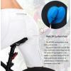 image:imageBikewa Mens Bike Shorts 3D Padded Cycling Road Biking Mountain Riding Biker Bicycle UPF 50 Cycle Shorts Zipper PocketsWhite