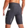 image:imageBikewa Mens Bike Shorts 3D Padded Cycling Road Biking Mountain Riding Biker Bicycle UPF 50 Cycle Shorts Zipper PocketsDark Grey