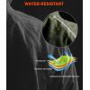 image:imageBikewa Mens Winter Cycling Jackets Thermal Warm Water Resistant Bike Running Windproof JacketArmy GreenBlack