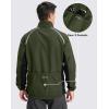 image:imageBikewa Mens Winter Cycling Jackets Thermal Warm Water Resistant Bike Running Windproof JacketArmy GreenBlack