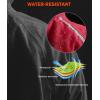 image:imageBikewa Mens Winter Cycling Jackets Thermal Warm Water Resistant Bike Running Windproof JacketDark Red