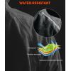 image:imageBikewa Mens Winter Cycling Jackets Thermal Warm Water Resistant Bike Running Windproof JacketGreyBlack