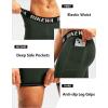 image:imageMens 4D Padded Bike Shorts Cycling Underwear Biking Bicycle Padding Shorts for Men Side PocketsArmy Green