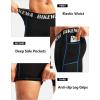 image:imageMens 4D Padded Bike Shorts Cycling Underwear Biking Bicycle Padding Shorts for Men Side PocketsBlack Blue