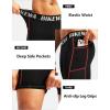 image:imageMens 4D Padded Bike Shorts Cycling Underwear Biking Bicycle Padding Shorts for Men Side PocketsBlack Red