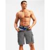image:imageMens 4D Padded Bike Shorts Cycling Underwear Biking Bicycle Padding Shorts for Men Side PocketsBlue