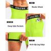 image:imageMens 4D Padded Bike Shorts Cycling Underwear Biking Bicycle Padding Shorts for Men Side PocketsBright Green